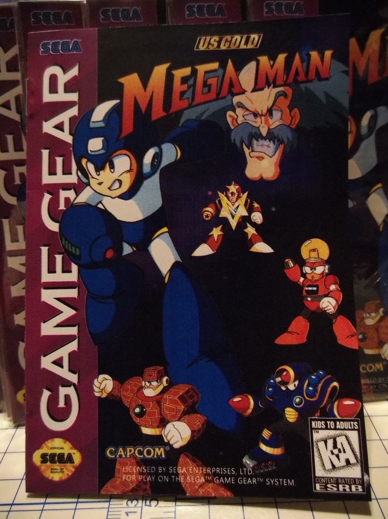 Mega Man Colorized Sega Gamegear Booklet