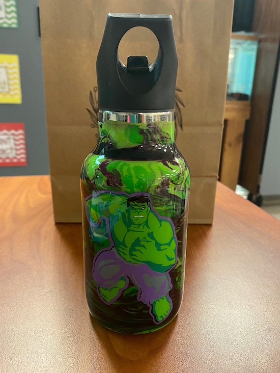 Custom 12 oz kids Hulk stainless resin water bottle