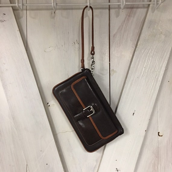 COACH Leather Wristlet