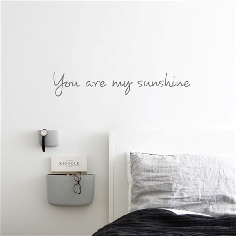 You Are My Sunshine Wall Decal Quote Wall Decor Quotation Wall Stickers Living Room Decal Nursery Wall Decor Kids Room Decor