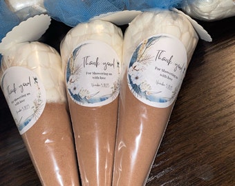 Hot Chocolate Cone Favors: Custom Labeled Wedding, Thank You Gift (200)