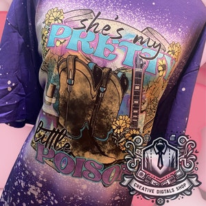 Bleached Country Music T-Shirt: She&#39;s My Pretty Little Poison, Western Graphic Tee