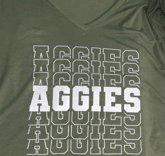 Aggies Stacked PNG Cricut Silhouette High School Middle | Etsy