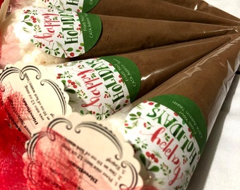 100 with labels - Hot Chocolate Cone Favors, Hot Chocolate, , Wedding Favors, Party Favors, Wedding , Birthday - CUSTOM LISTING