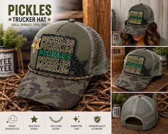 Pickles Trucker Cap – Lustig, trendig und voller Persönlichkeit