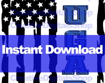 Pumas zerrissene Flagge, Schulgeist, Fußballgeist, Sporthemd, digitaler Download