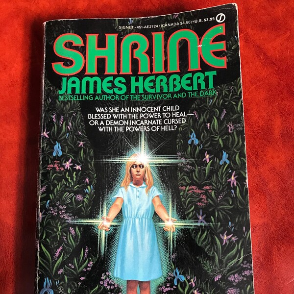 Shrine by James Herbert (Vintage Horror Paperback) *1st Printing Signet