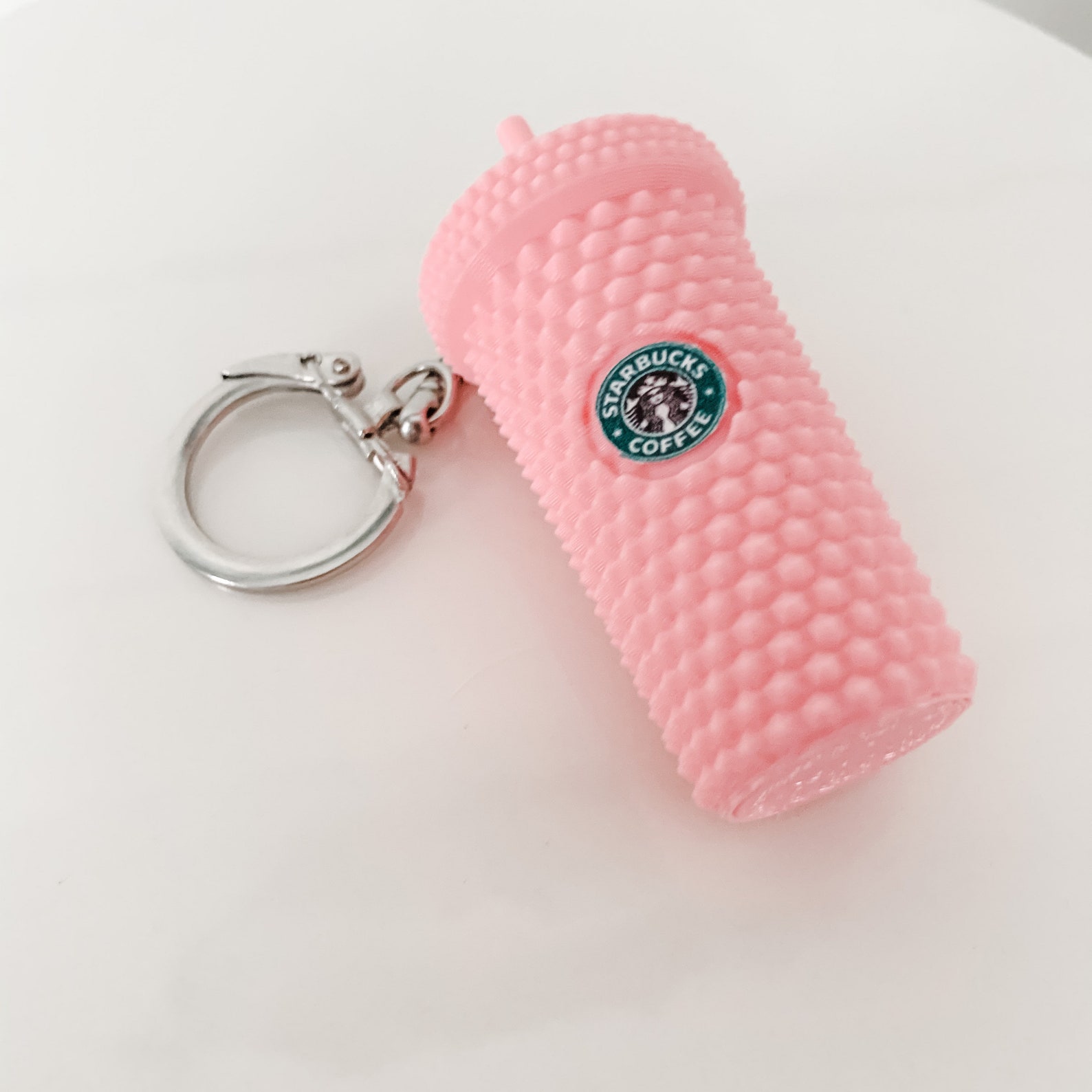 Mini Starbucks Inspired Studded Tumbler Keychain Starbucks Etsy