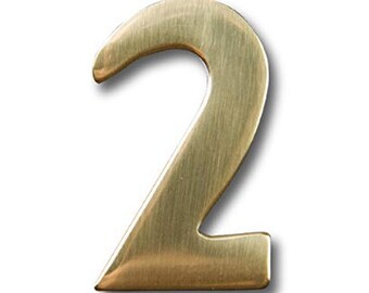 Classic Style Die Cut Vinyl Numbers 3 inch, Metallic Copper