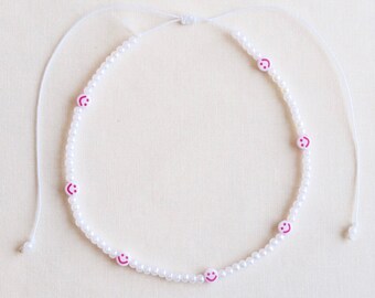 Flirty Waterproof Y2K Pearl Beaded Necklace | WaveBoxx