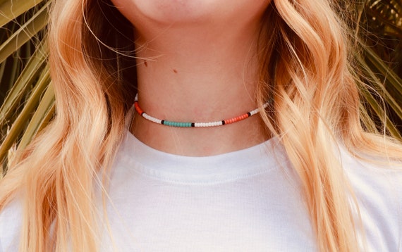 Beach Bum Waterproof Beaded Choker 