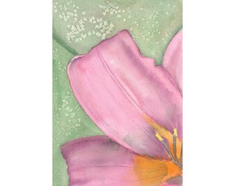 Daylily, original watercolor painting