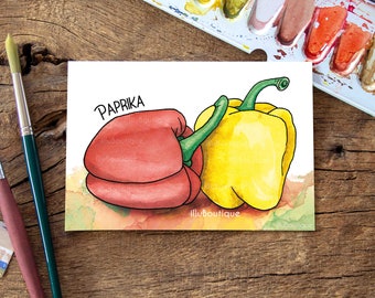 Gemalte Rote Paprika Etsy