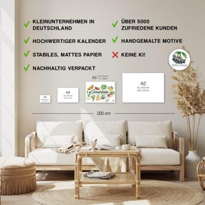 Obst und Gemüse Saisonkalender Größen im Vergleich – A6 A4 A3 A2: Hier siehst du, wie unser bunter Saisonkalender in A3 wirkt – ideal zum Abgleichen, welche Größe für deine Küche am besten passt. Stylisch, informativ und super praktisch fürs Zuhause. Dein Dopamin Dekor im sad Beige millenial core Home. Mit viel Liebe handgemacht um nachhaltig einkaufen zu können und der Umwelt Co2 zu sparen.