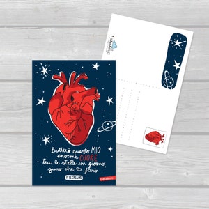 Cartolina illustrata "La donna cannone"