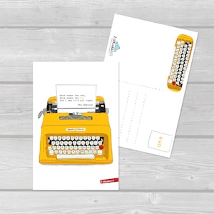 Cartolina illustrata "Here comes the sun"