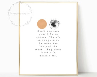Sun And Moon Quote Etsy