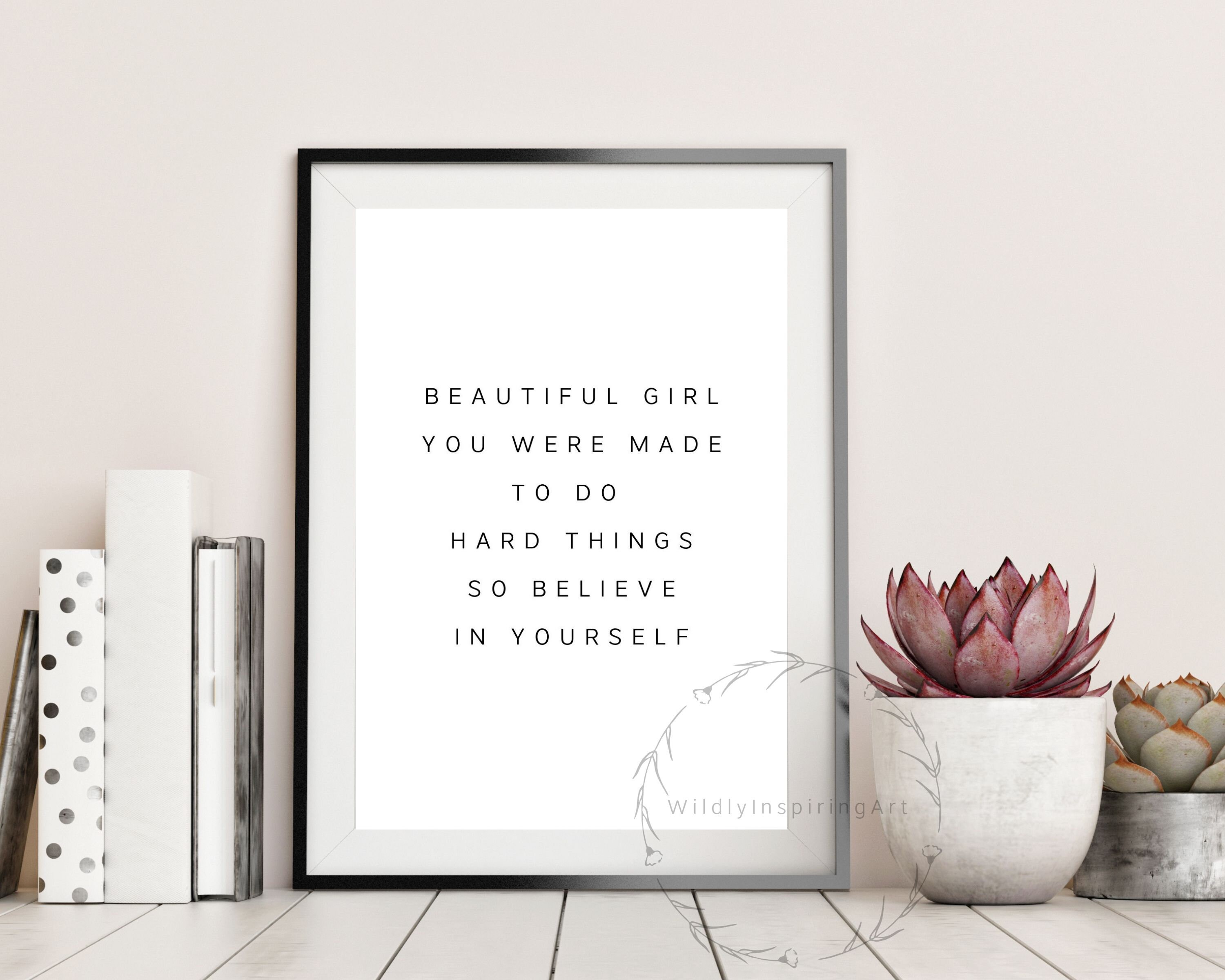 Makeup Wall Art Beautiful Girl Bathroom Wall Art Teen Room | Etsy