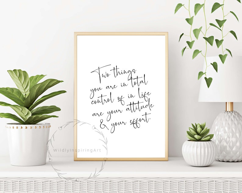 Inspirational Wall Art, Two Things You Are, Dorm Decor, Inspirational Print, Wall Art Quote, Office Decor for Women, Office Decor, Wall Art image 7