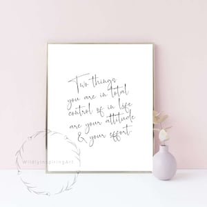 Inspirational Wall Art, Two Things You Are, Dorm Decor, Inspirational Print, Wall Art Quote, Office Decor for Women, Office Decor, Wall Art image 9