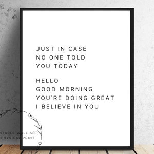 Office Wall Art, Office Decor, Inspirational Wall Art, Quote Wall Art, Motivational Quotes, Motivational Poster, Printable Large Wall Art