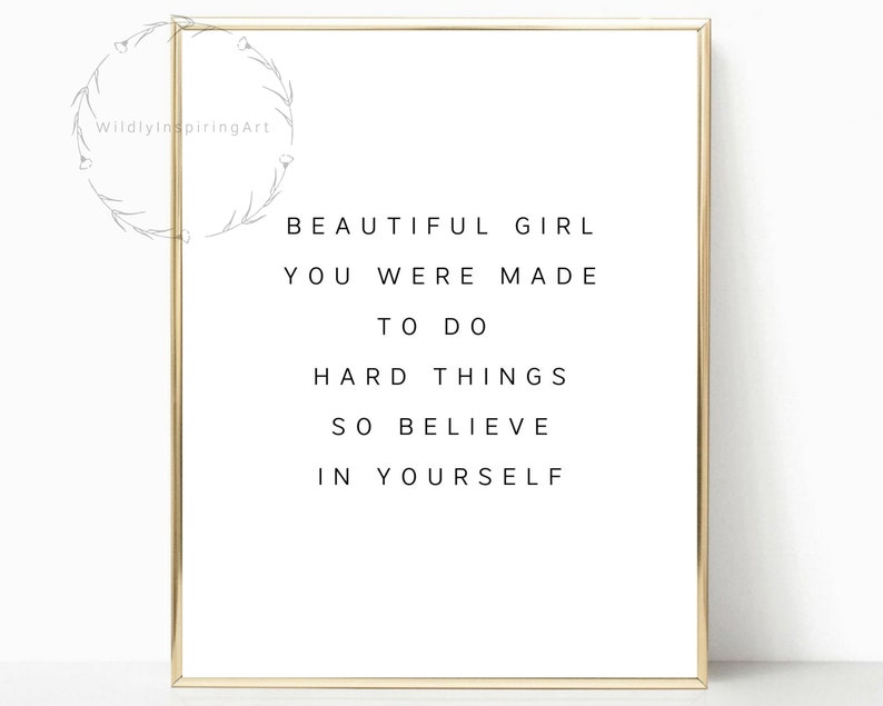 Makeup Wall Art, Beautiful Girl, Bathroom Wall Art, Teen Room Decor, Dorm Decor, Makeup Printable, Makeup Print, Makeup Wall Art Quotes image 1