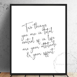 Inspirational Wall Art, Two Things You Are, Dorm Decor, Inspirational Print, Wall Art Quote, Office Decor for Women, Office Decor, Wall Art image 3