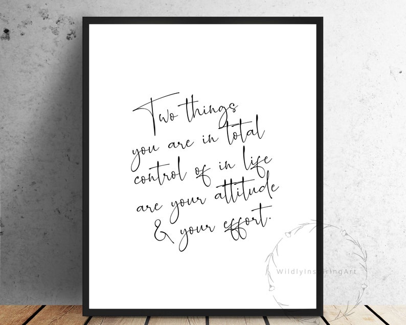 Inspirational Wall Art, Two Things You Are, Dorm Decor, Inspirational Print, Wall Art Quote, Office Decor for Women, Office Decor, Wall Art image 3