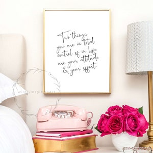 Inspirational Wall Art, Two Things You Are, Dorm Decor, Inspirational Print, Wall Art Quote, Office Decor for Women, Office Decor, Wall Art image 5