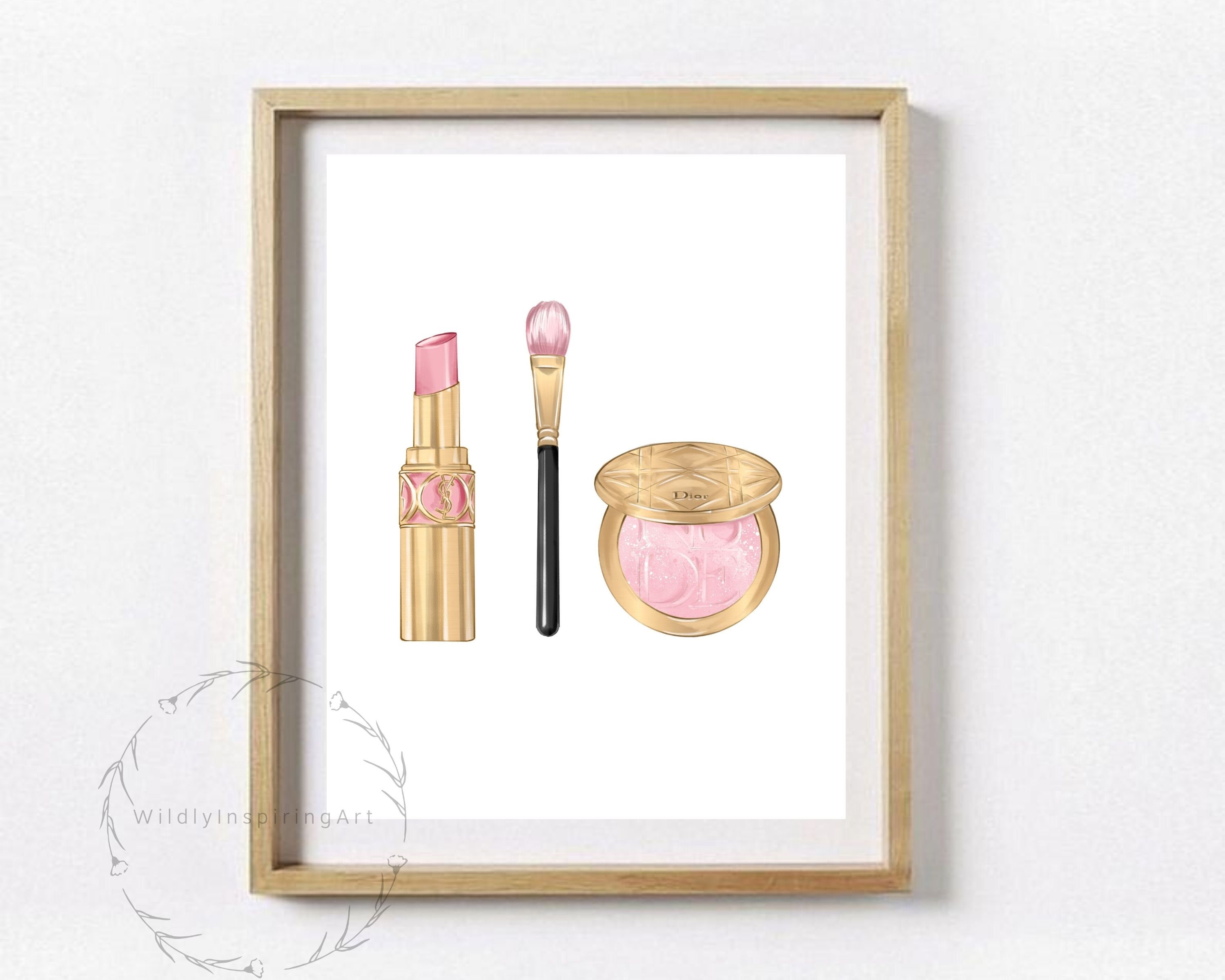 Makeup Wall Art Printable Makeup Art Makeup Brush Print | Etsy
