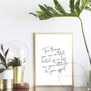 Inspirational Wall Art, Two Things You Are, Dorm Decor, Inspirational Print, Wall Art Quote, Office Decor for Women, Office Decor, Wall Art image 6