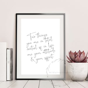 Inspirational Wall Art, Two Things You Are, Dorm Decor, Inspirational Print, Wall Art Quote, Office Decor for Women, Office Decor, Wall Art image 4