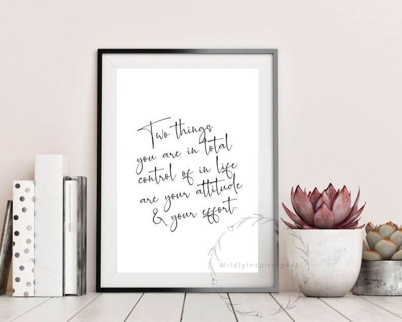 Inspirational Wall Art, Two Things You Are, Dorm Decor, Inspirational Print, Wall Art Quote, Office Decor for Women, Office Decor, Wall Art image 4