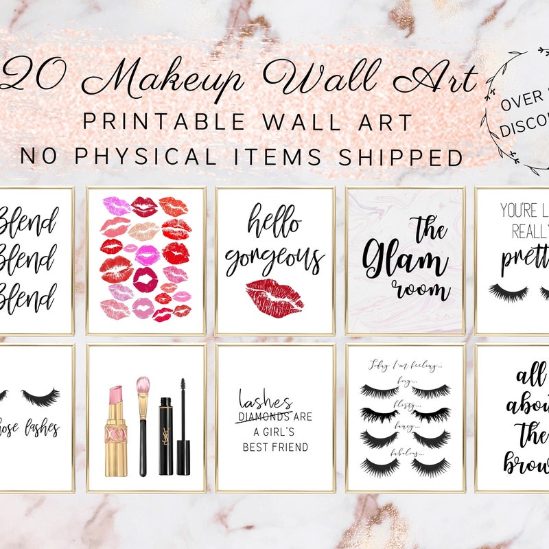 Makeup Wall Art - Etsy