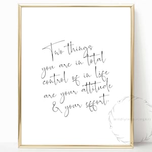 Inspirational Wall Art, Two Things You Are, Dorm Decor, Inspirational Print, Wall Art Quote, Office Decor for Women, Office Decor, Wall Art image 1