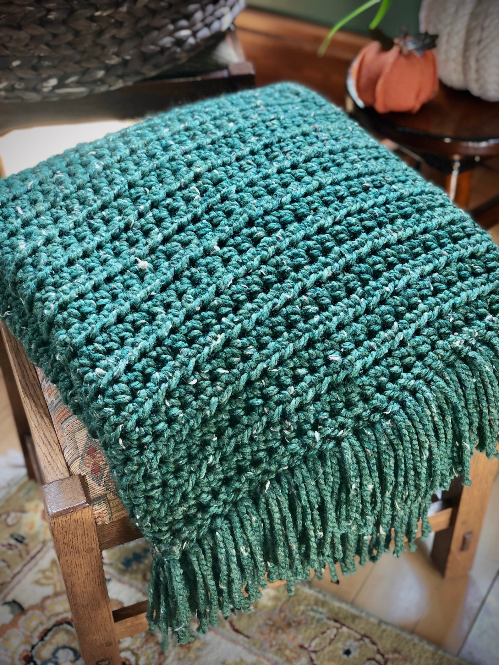 Handmade Throw Crochet Throw Chunky Throw Home Accent Fall Etsy