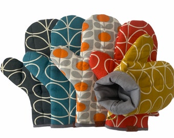 Tallo BNWOT Orla Kiely Esculpido Cara Cara De Tela Azul Huevo De Pato Franela
