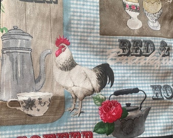 Farm House Style Tea Towels Chicken pattern - 1 Piece or Sets - Kitchen Towels - Scandinavian Style Linens - Dishcloths - Dishtowels