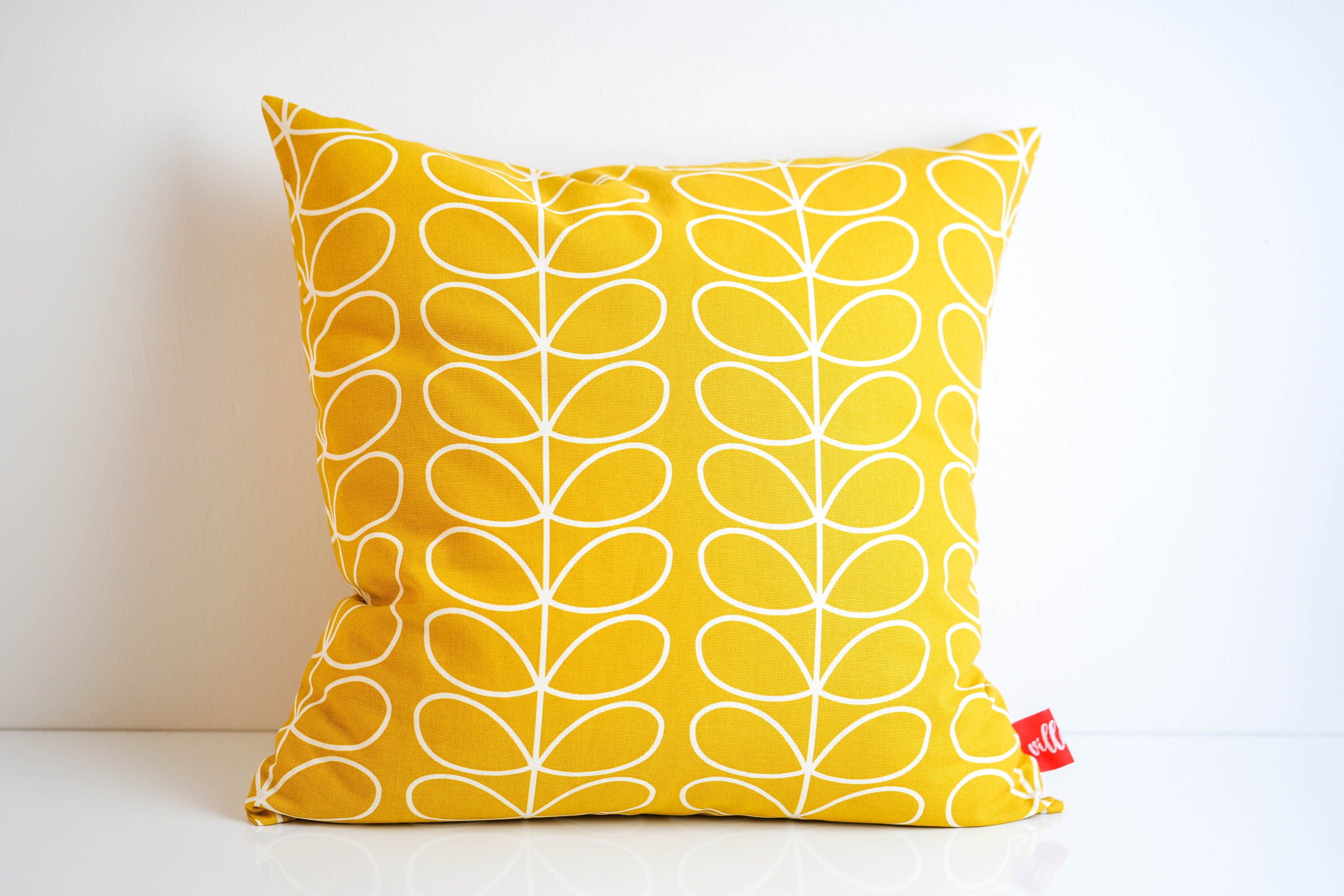 Orla Kiely Yellow Multi Stem Double Sided Reversible Cushion Etsy