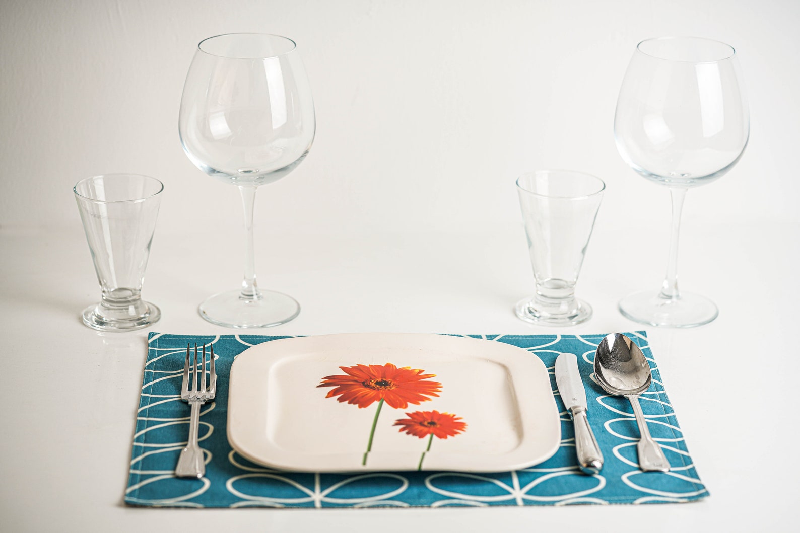 Orla Kiely Blue Multi Stem Placemats 1 Piece or Sets Etsy