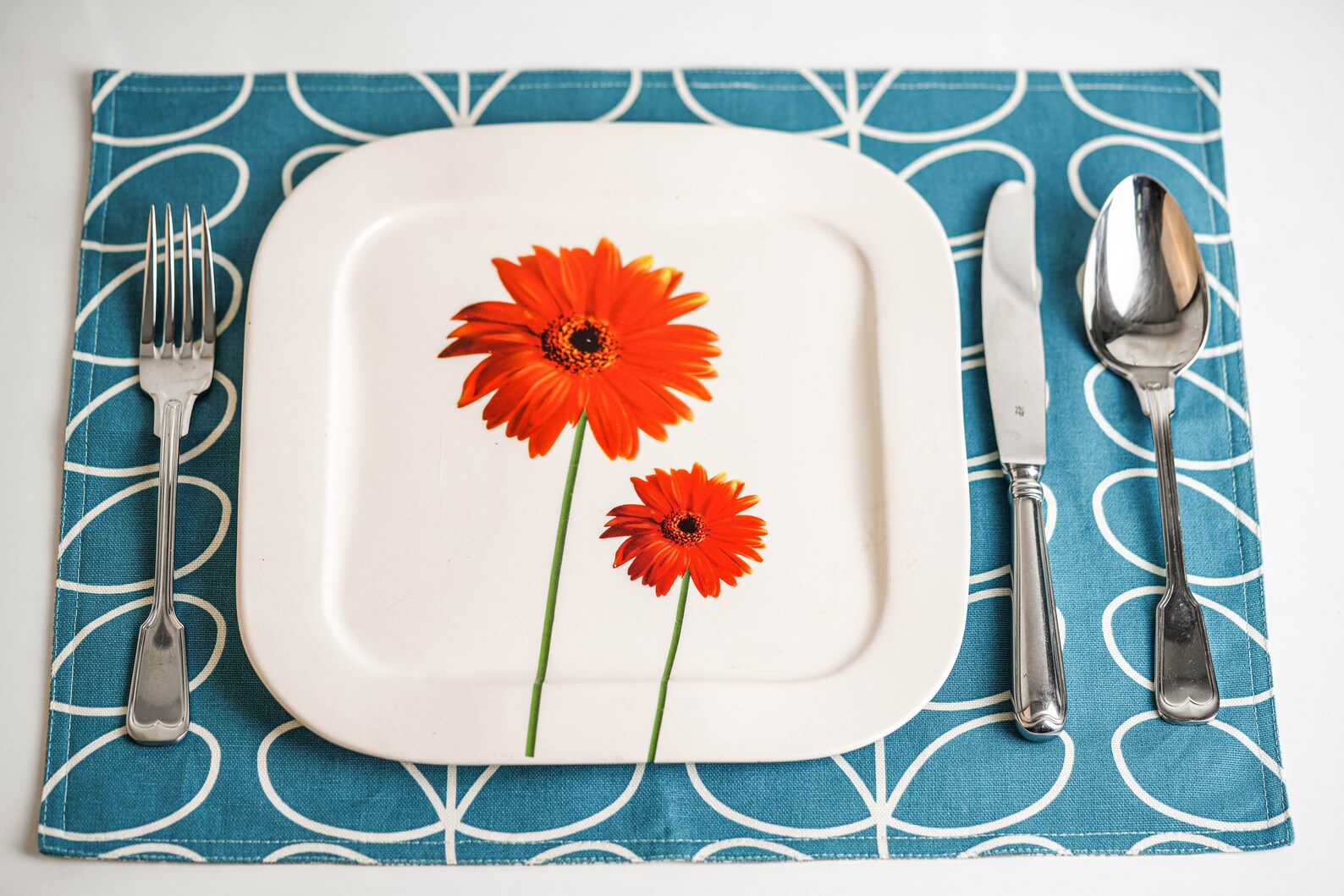 Orla Kiely Blue Multi Stem Placemats 1 Piece or Sets Etsy