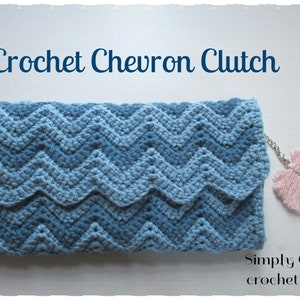 Crochet Chevron Clutch Bag Pattern | PDF pattern