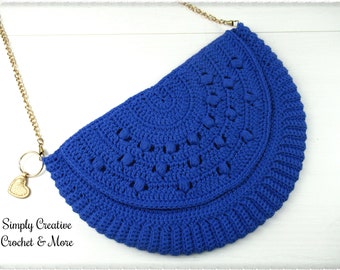 Crochet Crossbody Bag Pattern | Semi-circle | 2 Sizes