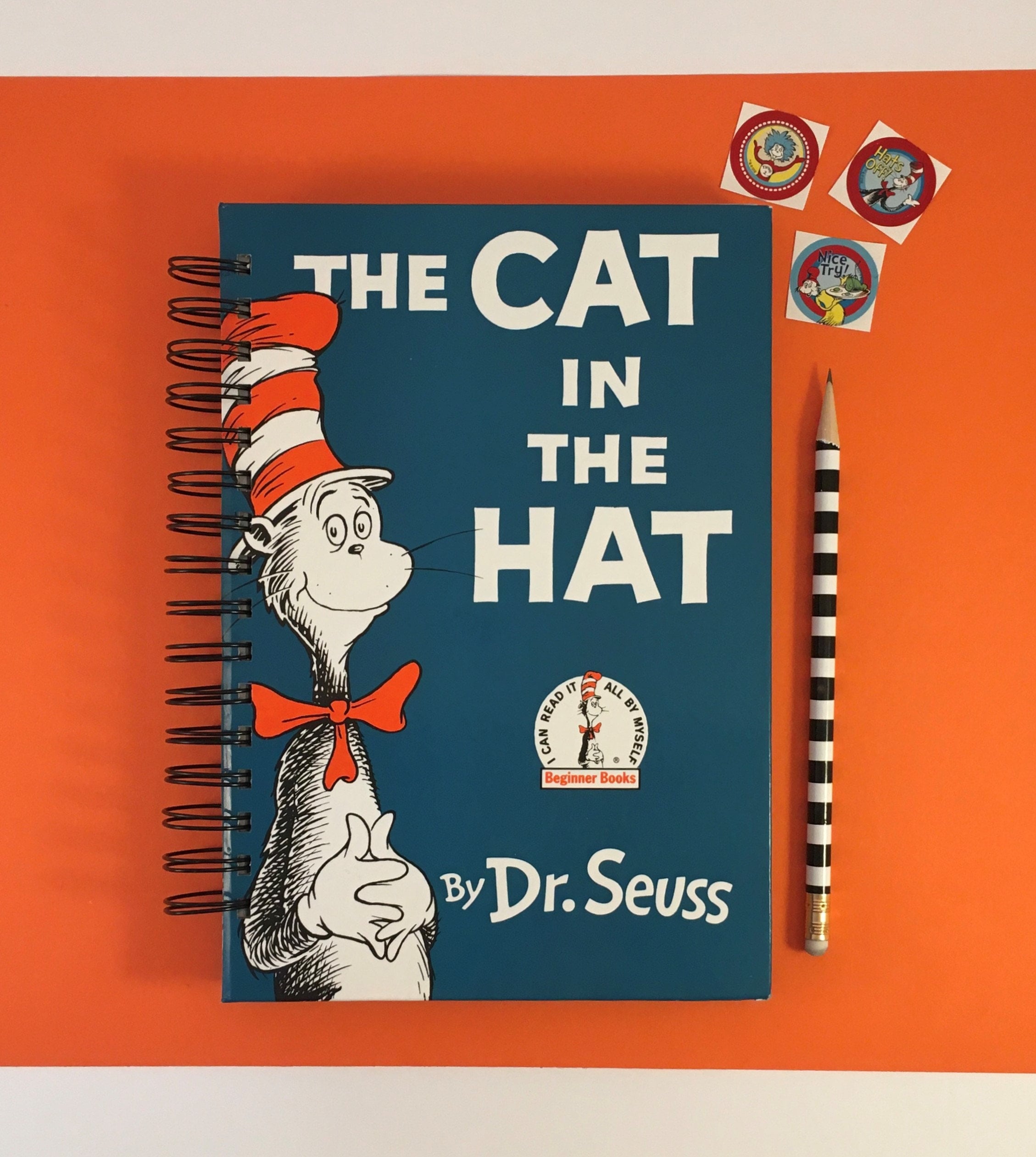 Cat in the Hat Notebook Journal/School notebook Writer's Etsy
