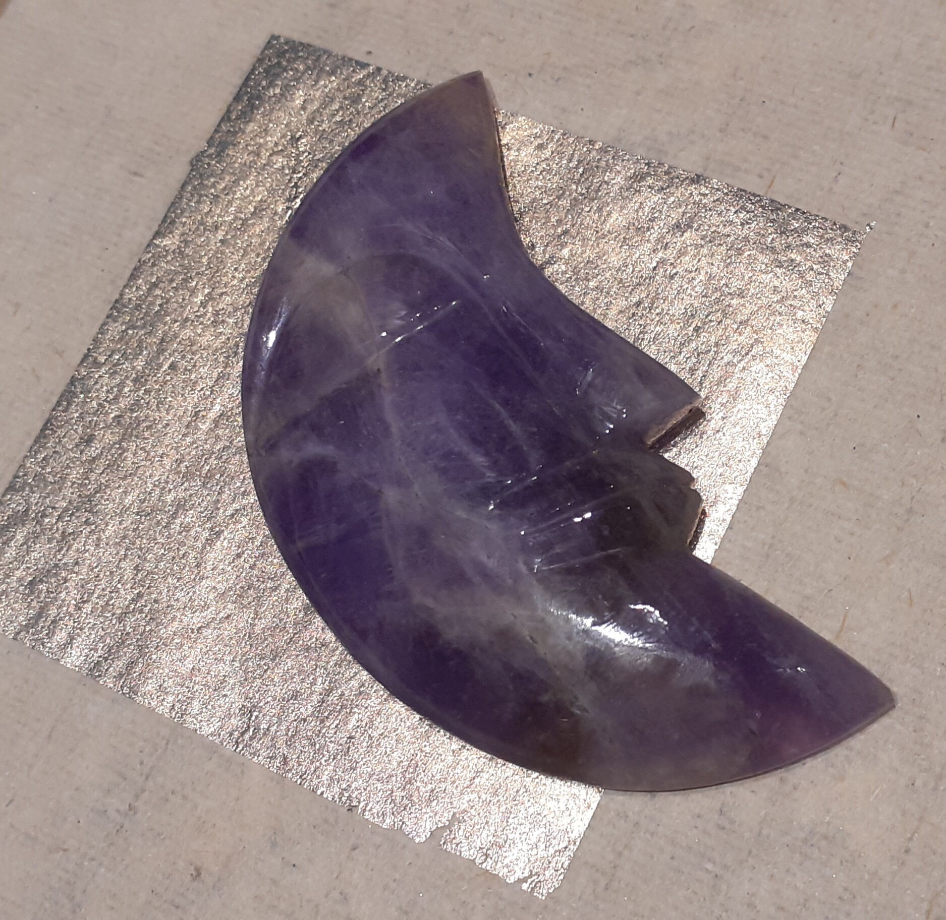 Lune Gravee Amethyste