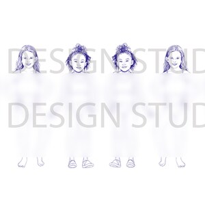 Childrenswear little girl template