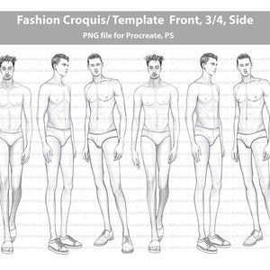 Croquis Moda Masculina