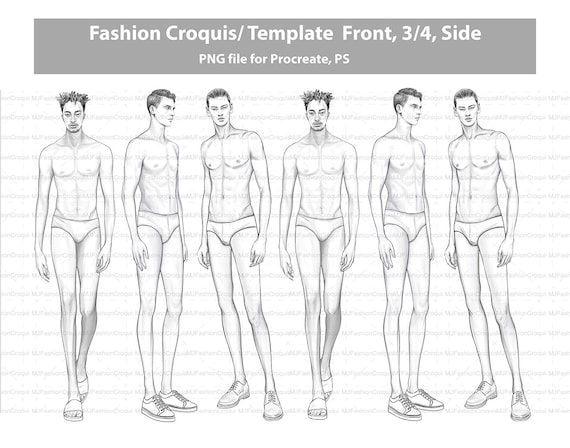 Men's fashion croquis hotsell