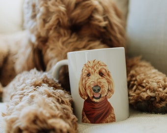 DOG MUG PERSONALIZED Custom Dog Face Coffee Mug from Photo Custom Dog Coffee Mug Personalized Dog Mug Dog Mom Mug Dog Dad Mug Custom Pet Mug
