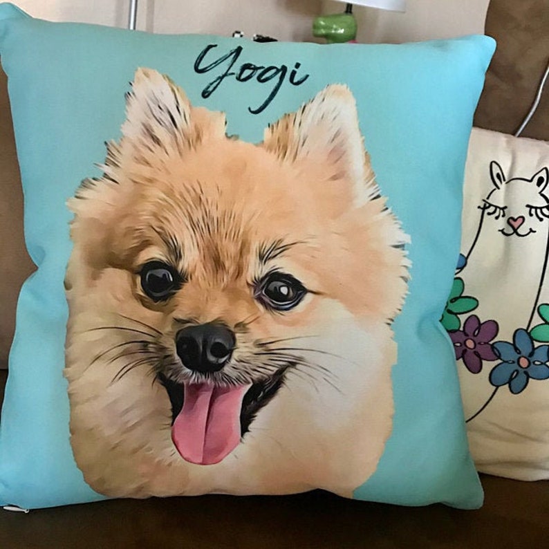 CUSTOM PET PILLOW Personalized Dog Pillow Custom Dog Etsy Canada